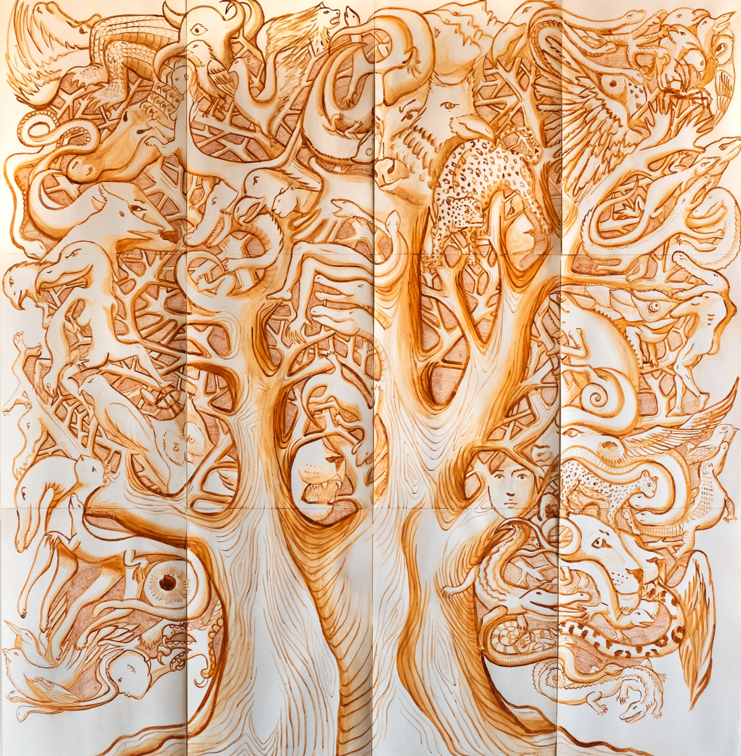 Totems terreux - l'arbre de paix